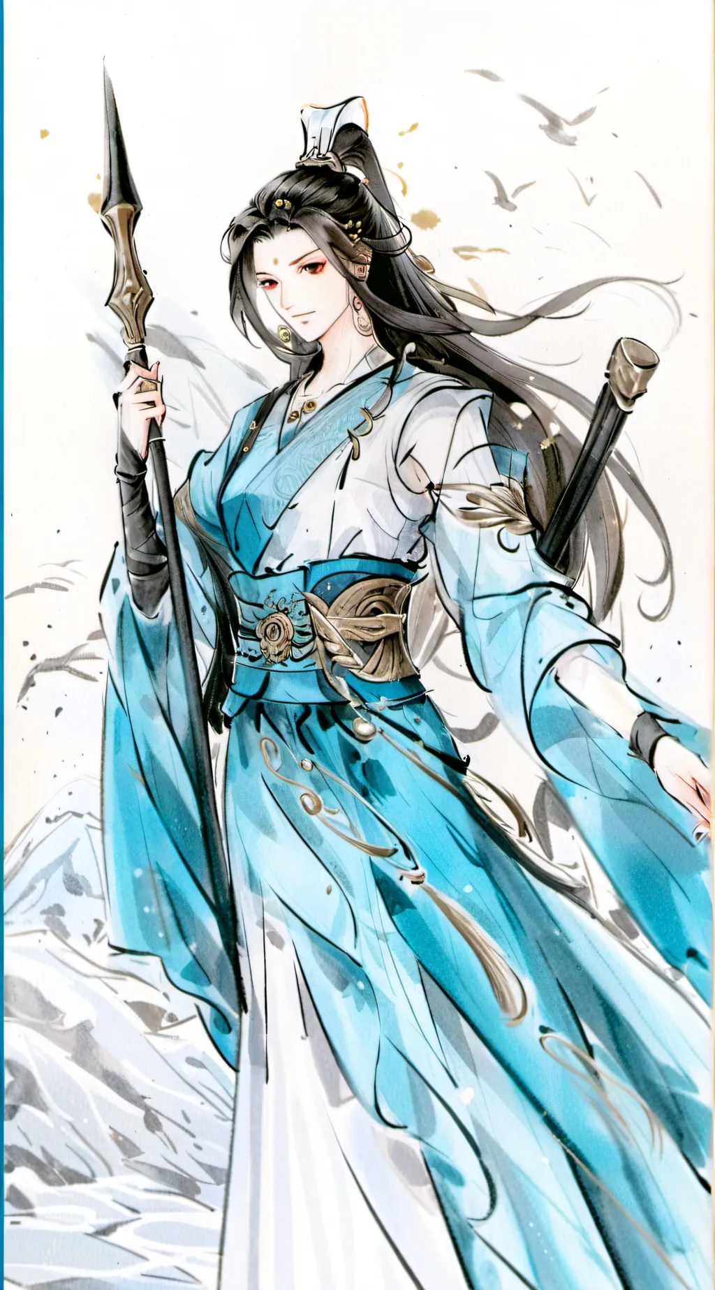 ai character: broken arm background