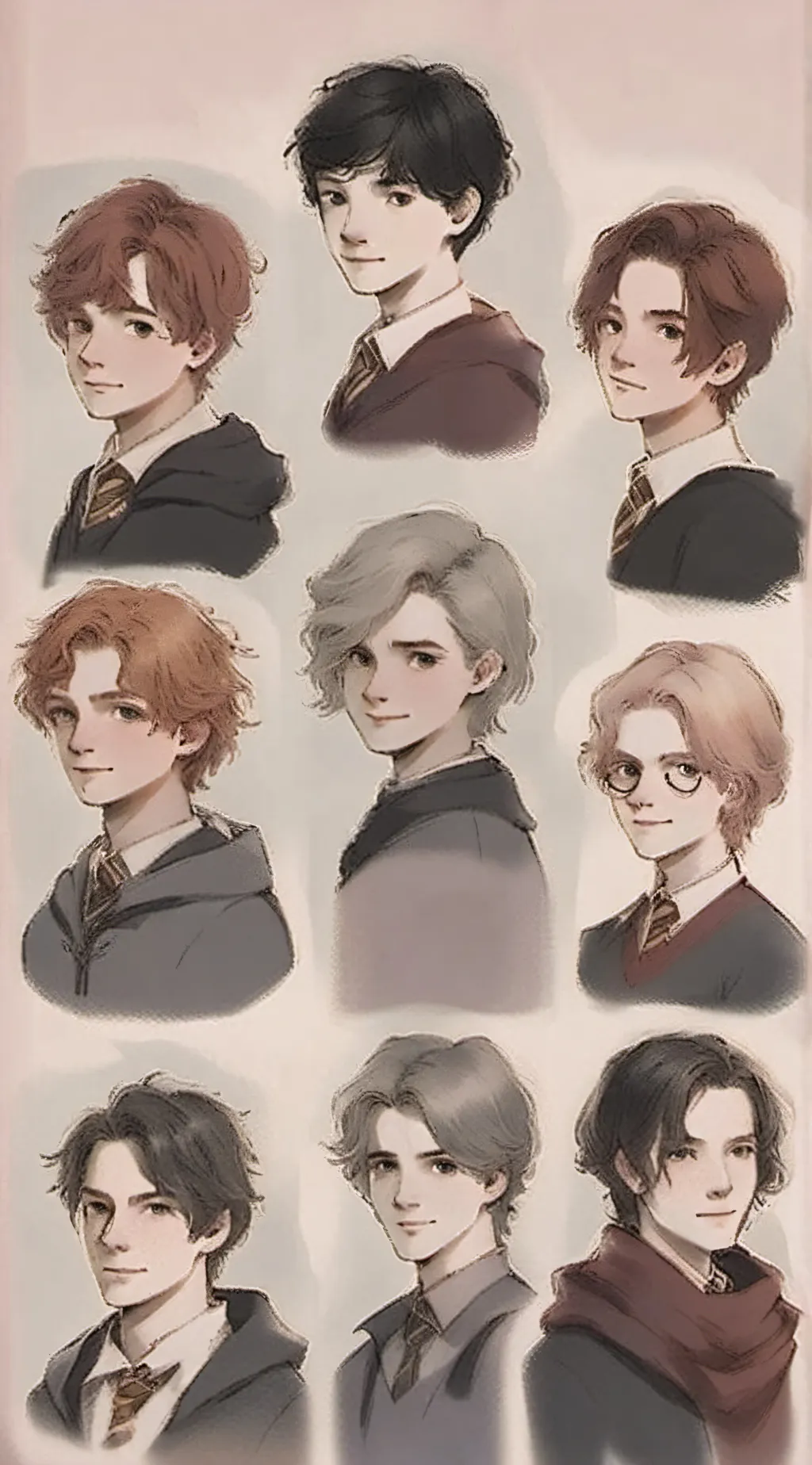ai character: Hogwarts.  background
