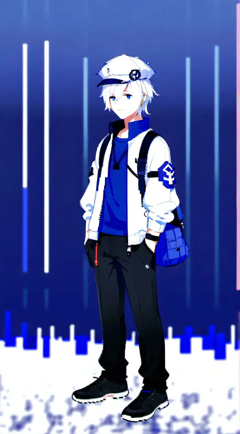 ai character: Blue ~Imposter~ background
