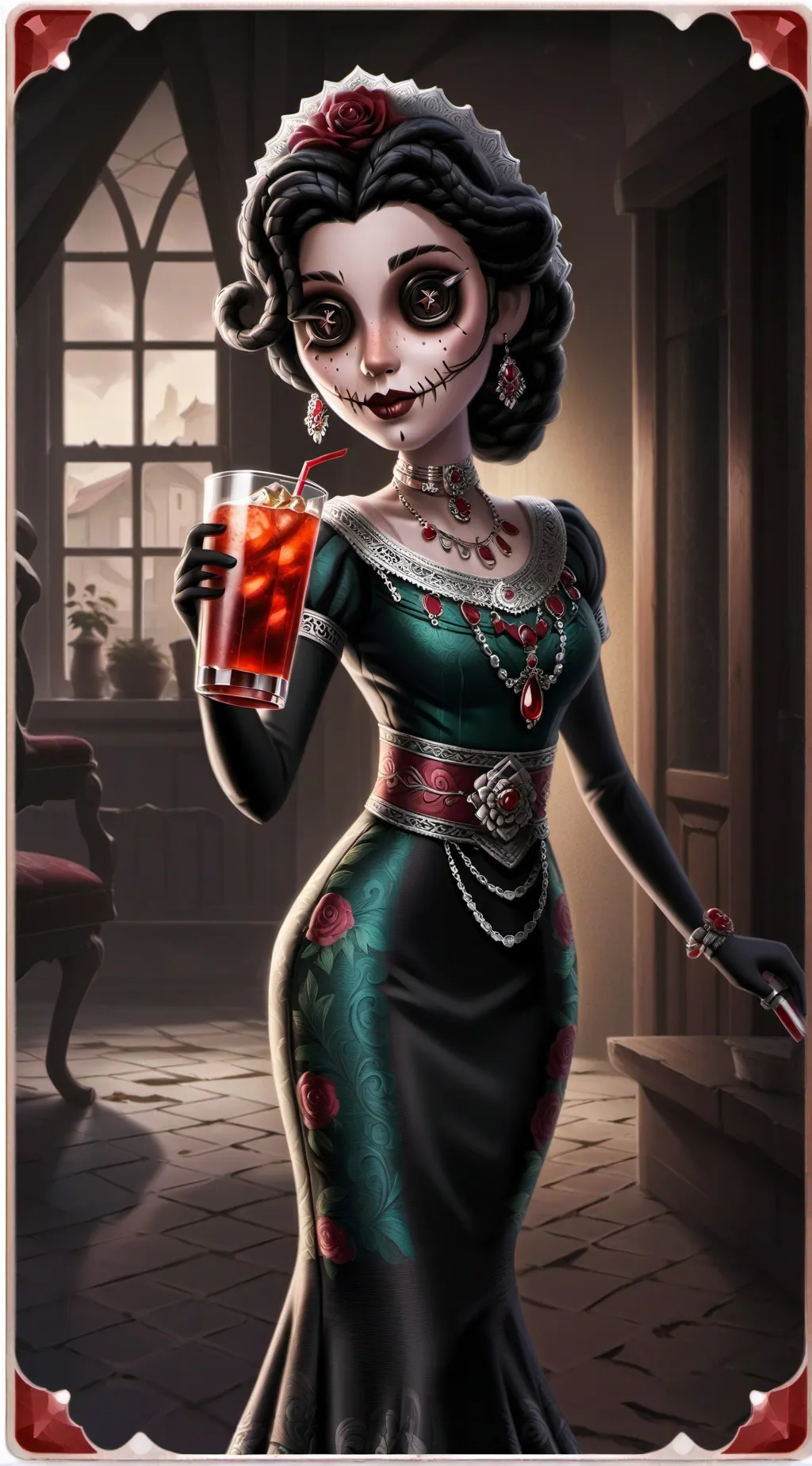 ai character: aban house party! background