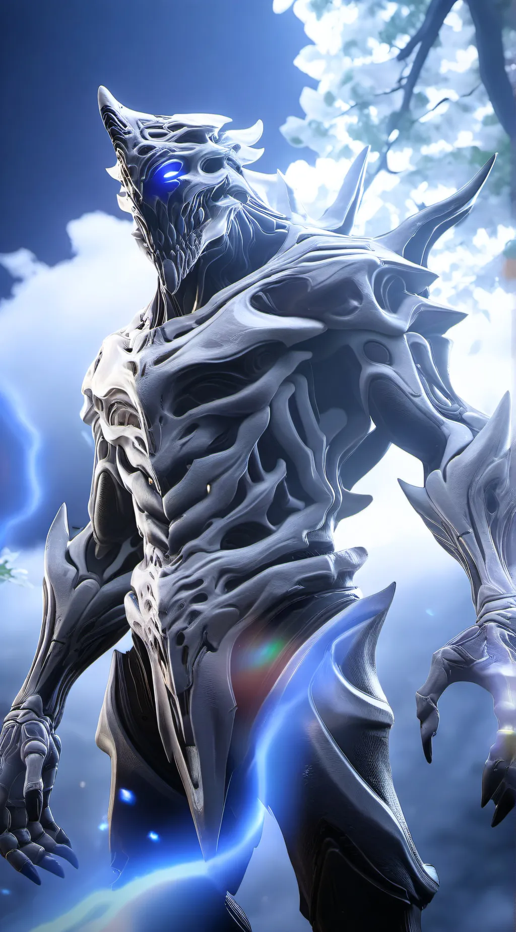 ai character: glitcher background