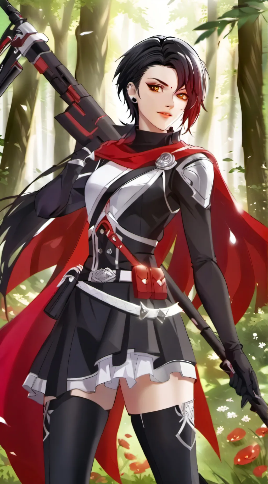 ai character: Ruby Rose background