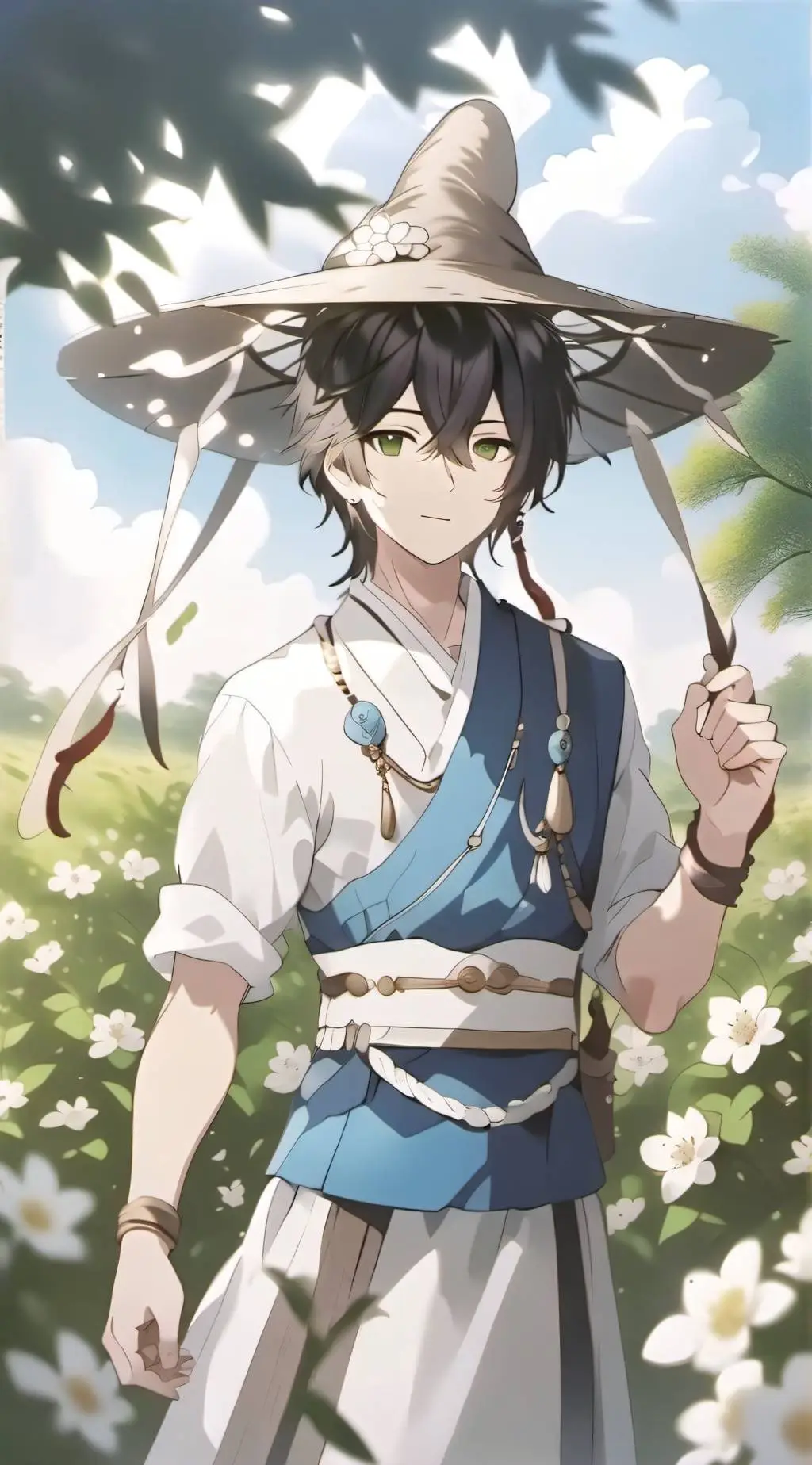 ai character: bloom,divided,dyso background