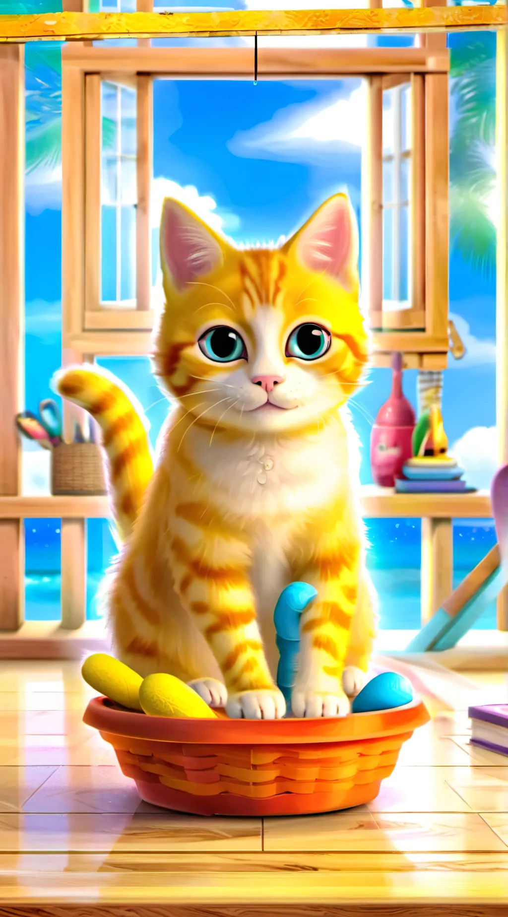 ai character: ginger  background