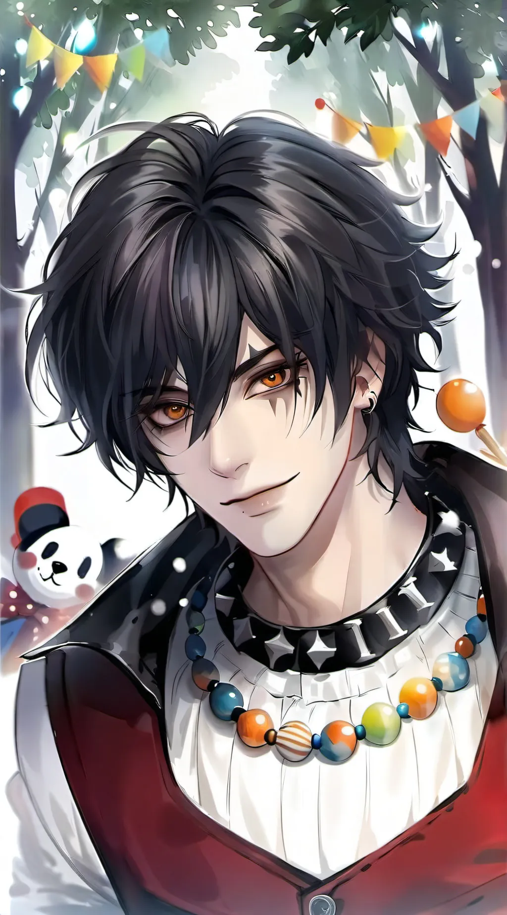ai character: laughing Jack  background