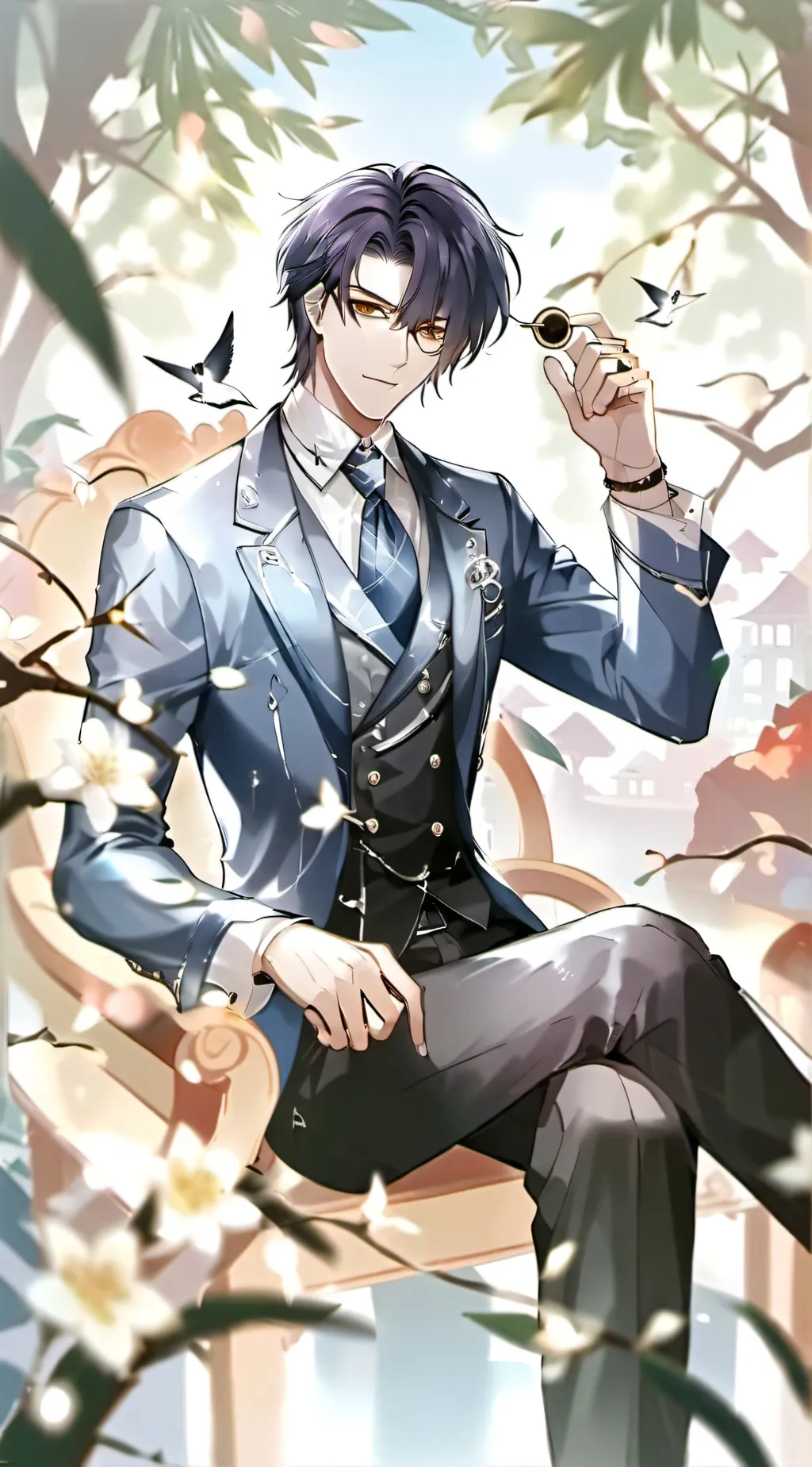 ai character: Dylan (Agent Blue) background