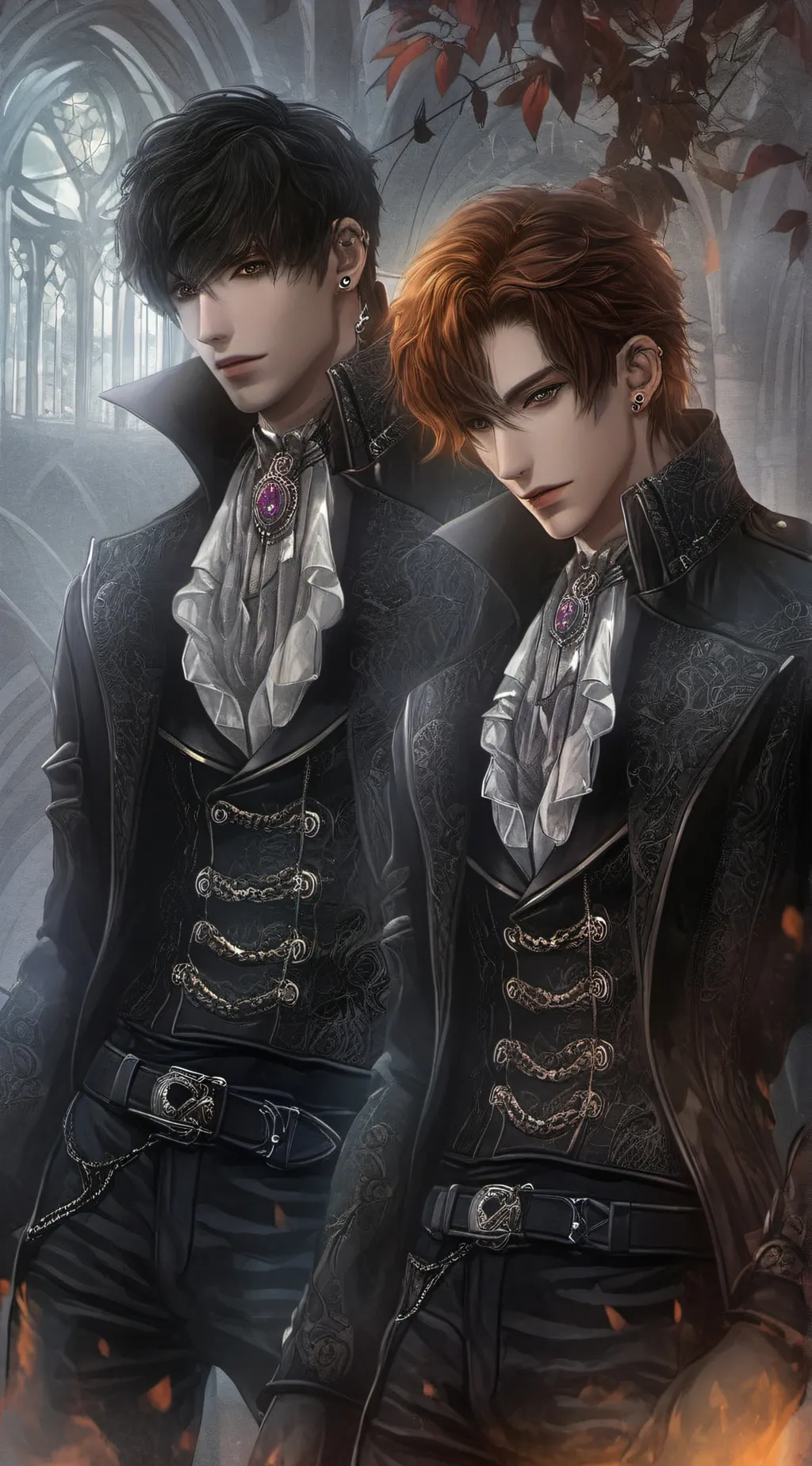 ai character: Noah and Isaac  background