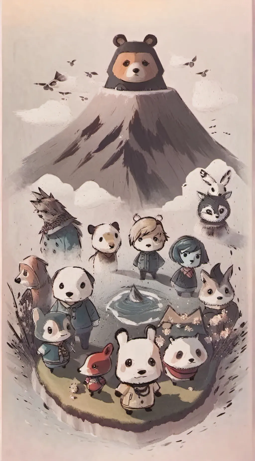 ai character: animal crossing background