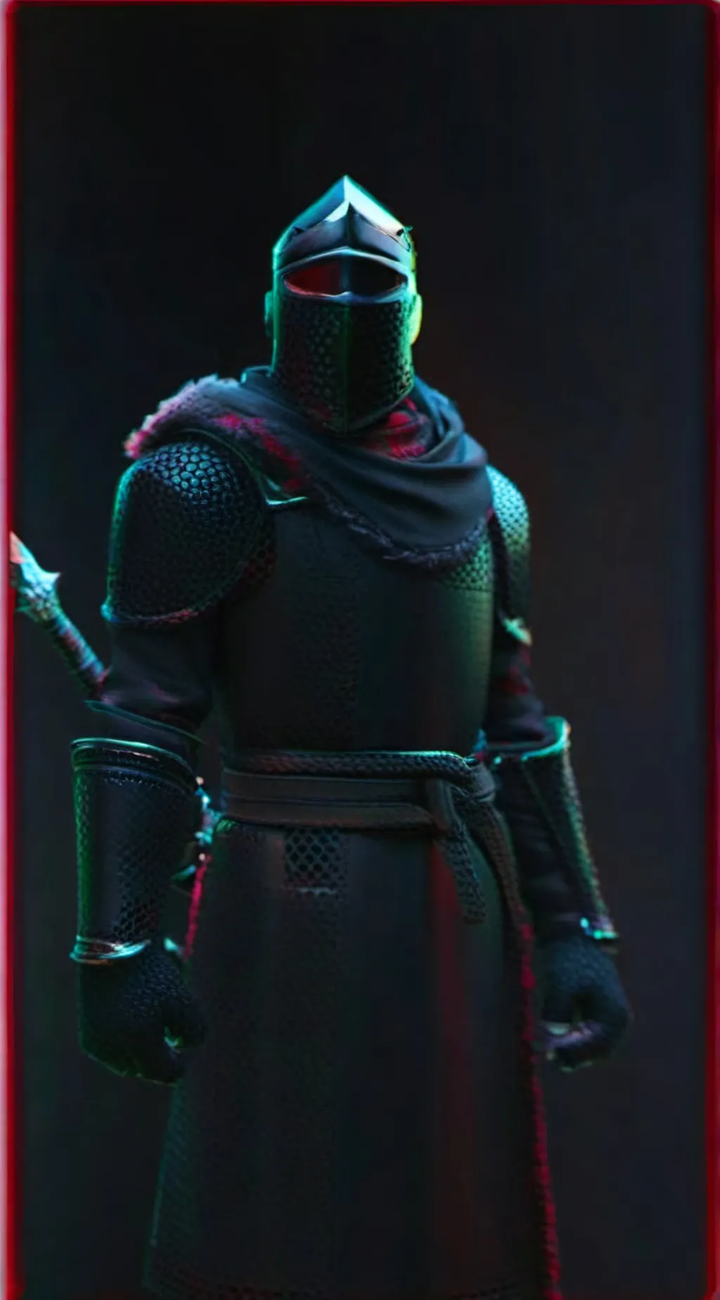 ai character: Black knight  background
