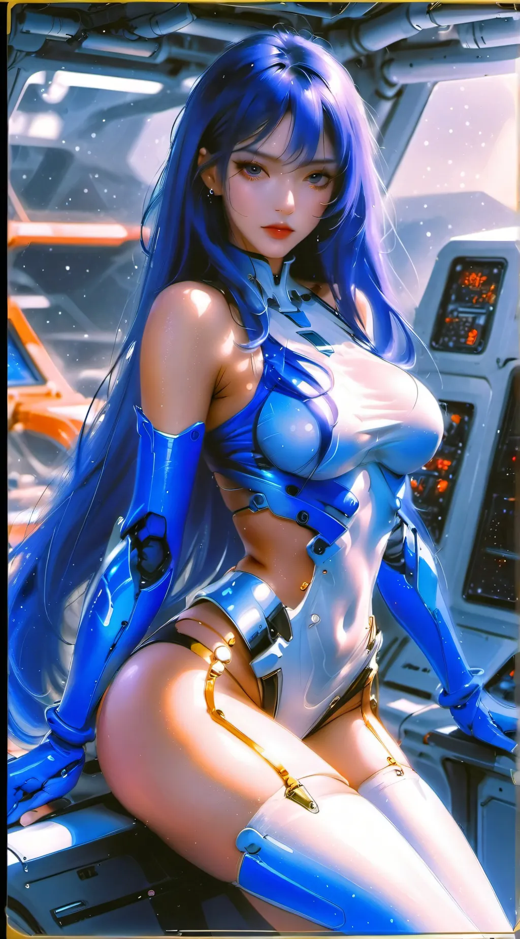 ai character: Spaceship 002 background