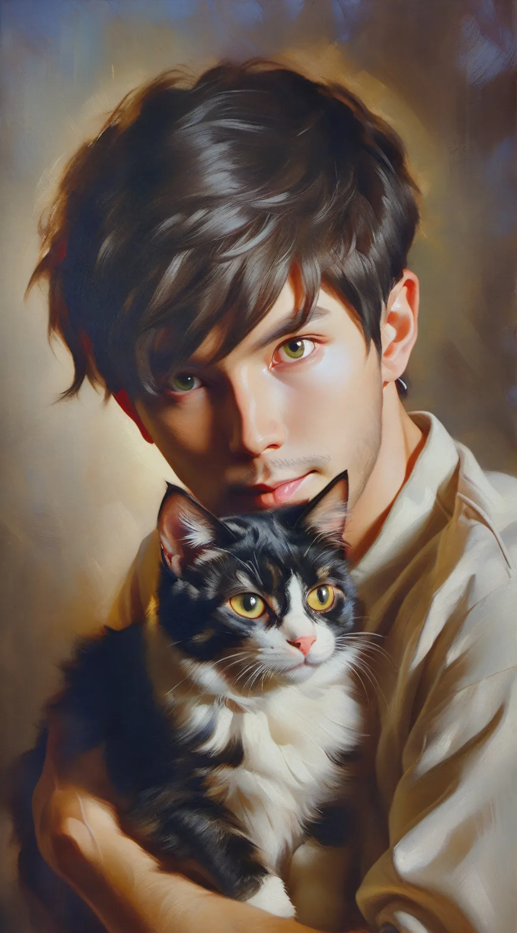 ai character: Miles  background