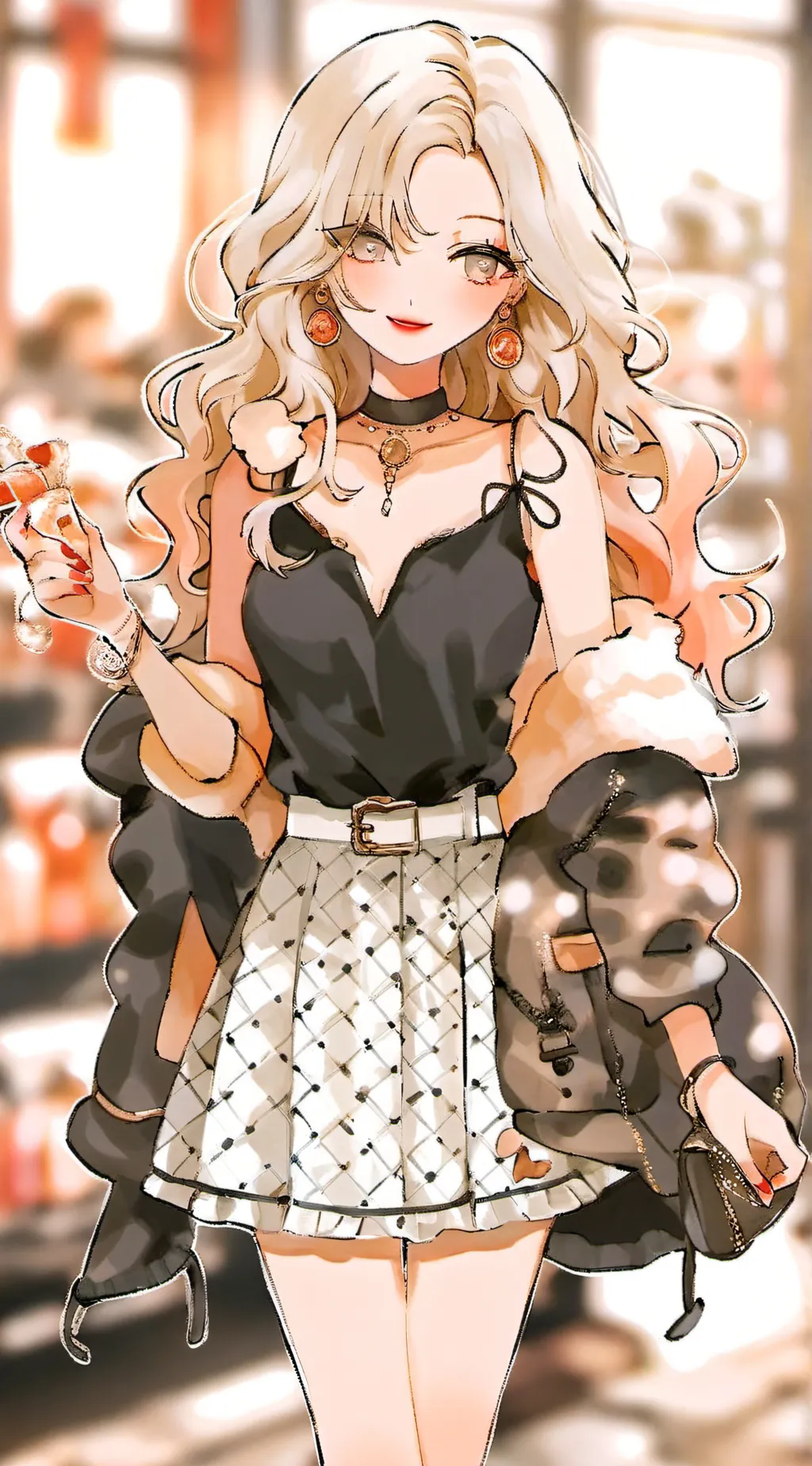 ai character: monica background