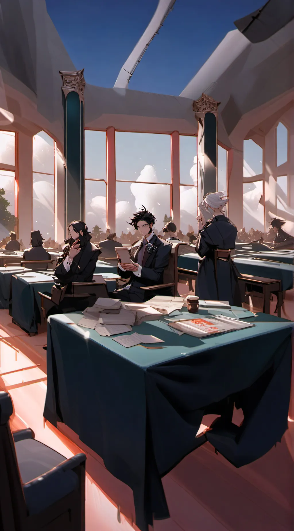 ai character: school  background