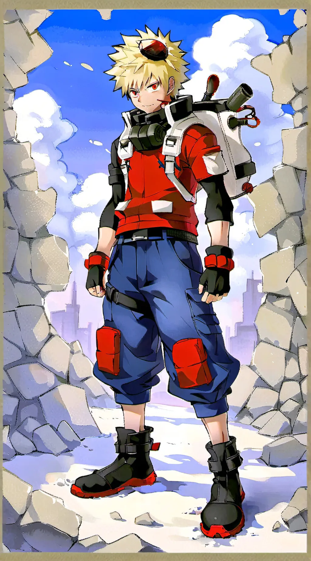 ai character: bakugo background