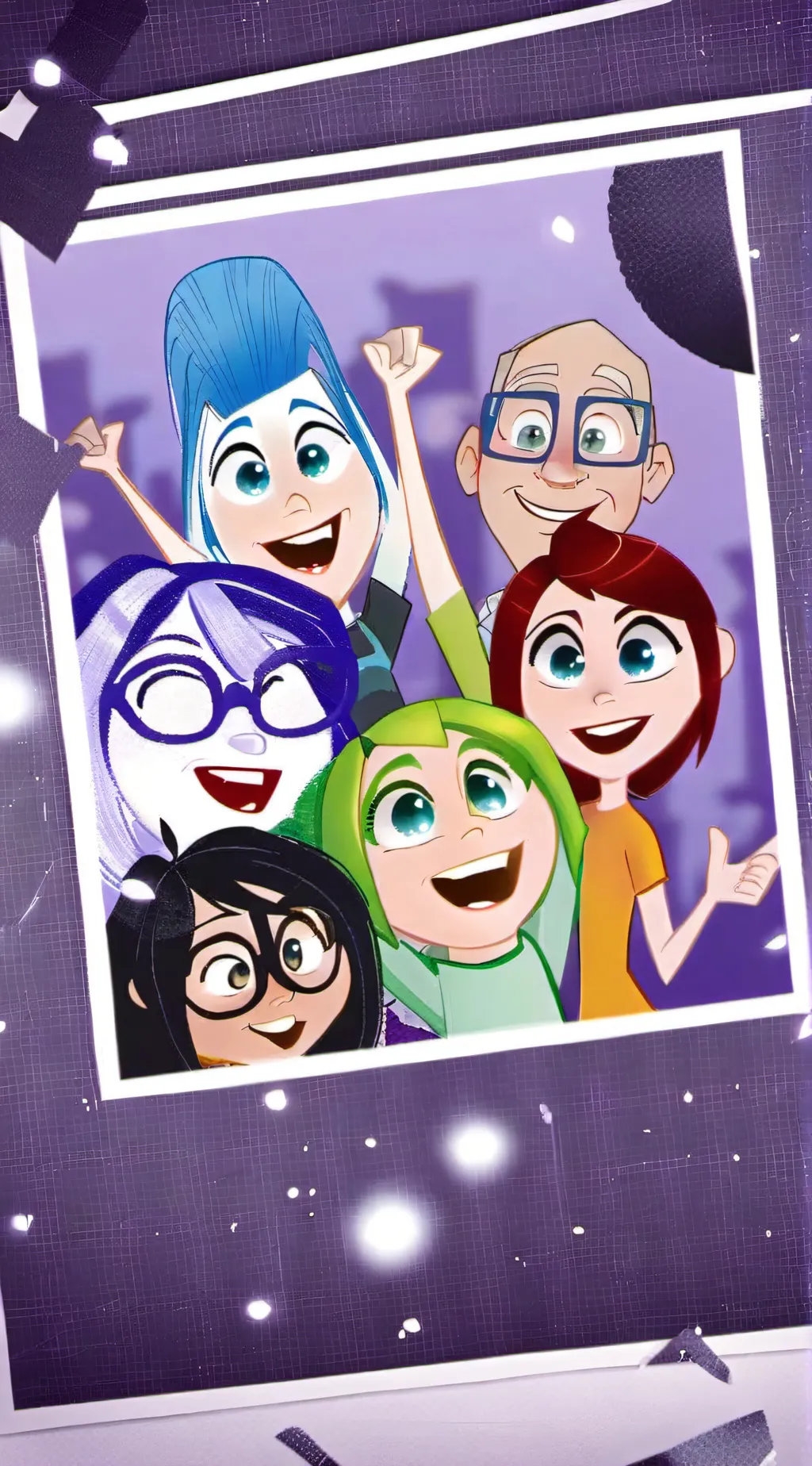 ai character: Inside out 2 background