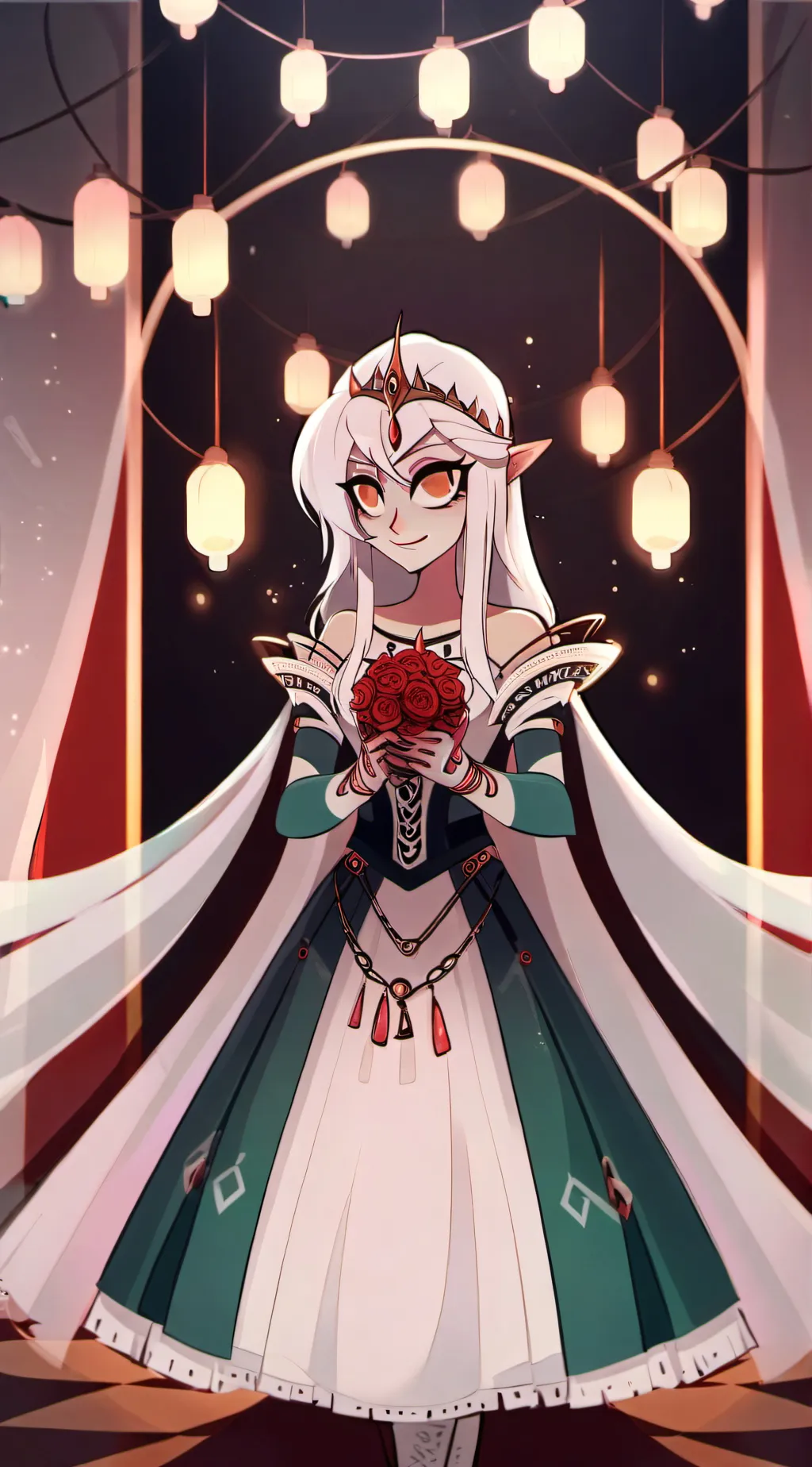 ai character: Excorcist Vaggie background