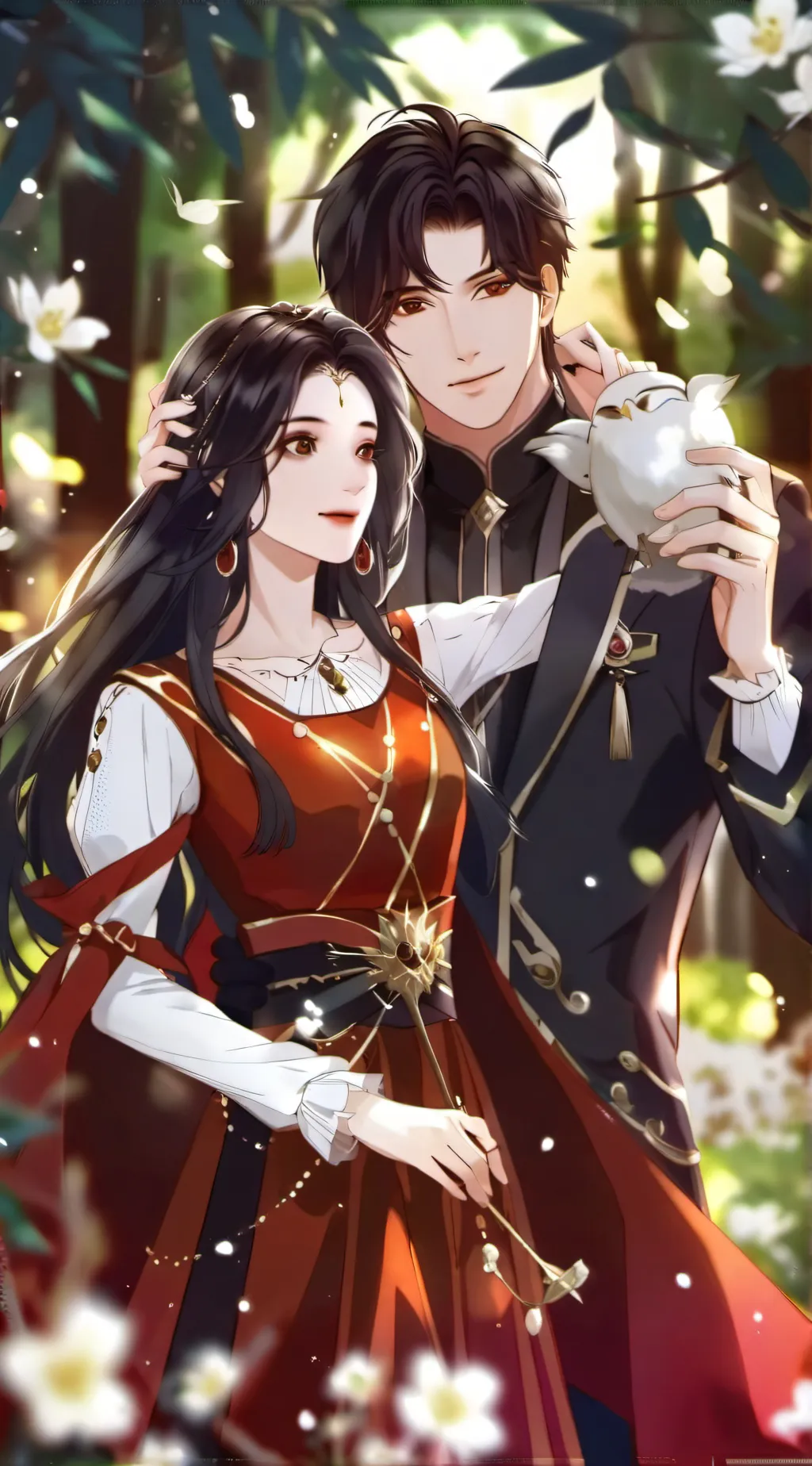 ai character: UWU cat boyfriend  background