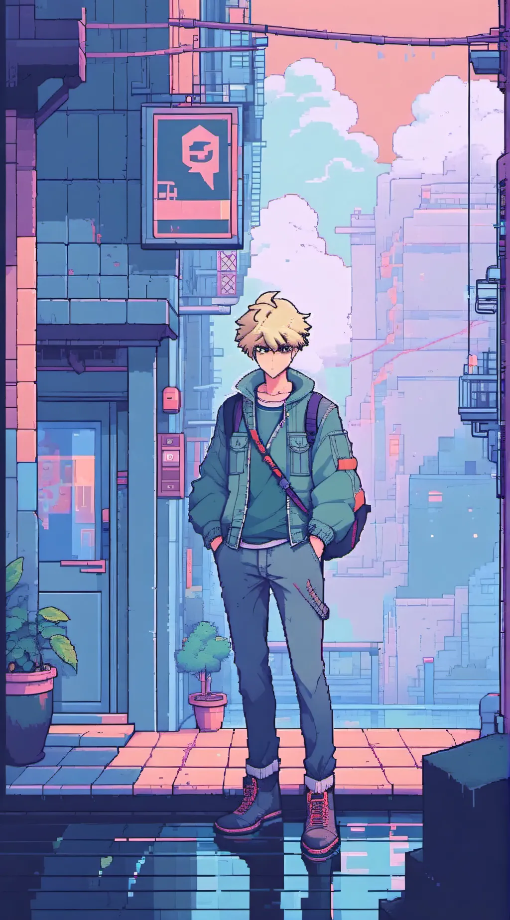 ai character: Bakugo bf background