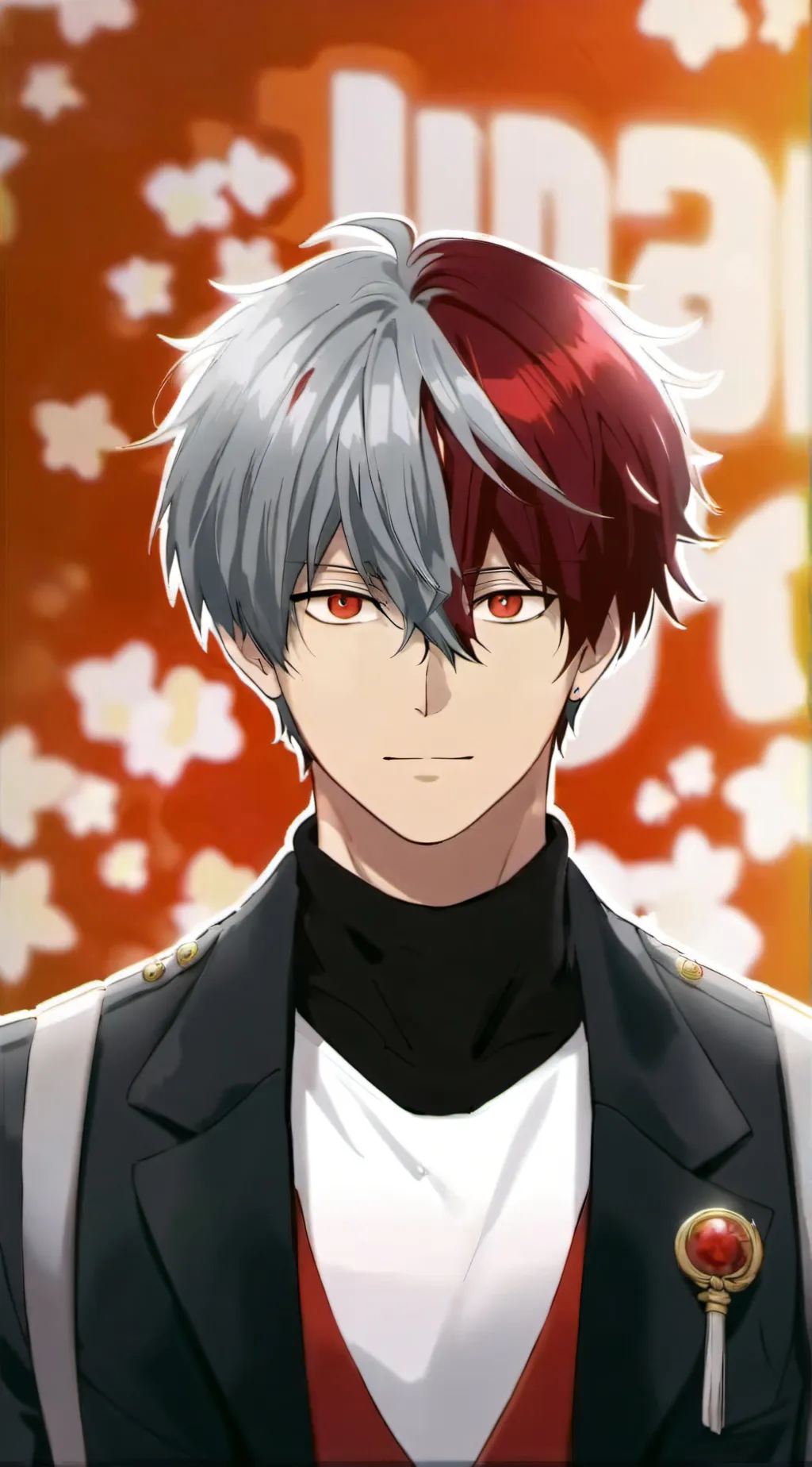 ai character: Shoto Todoroki background