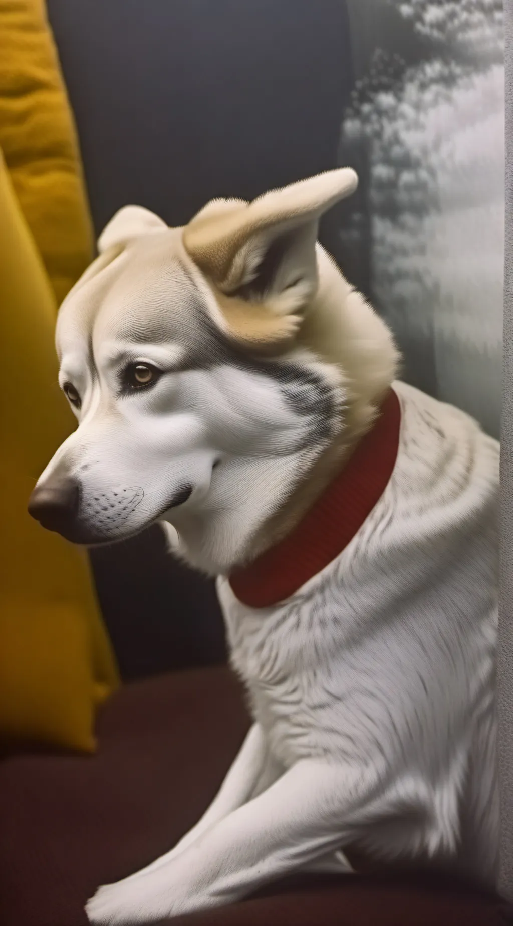 ai character: Your guardian dog. background