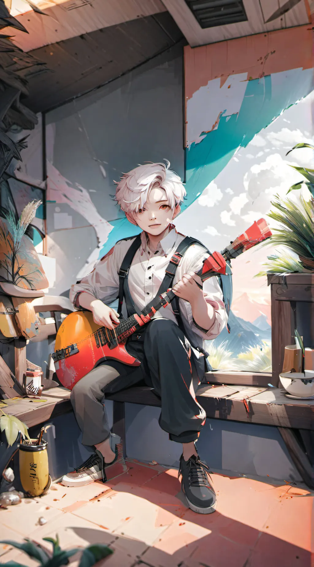 ai character: Hogwarts background