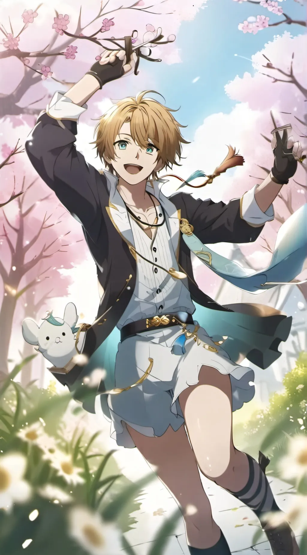 ai character: Sakura background