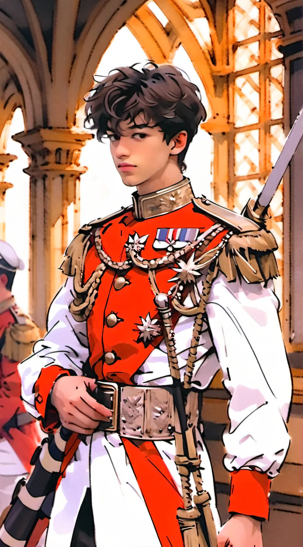 ai character: Riley Questria  background