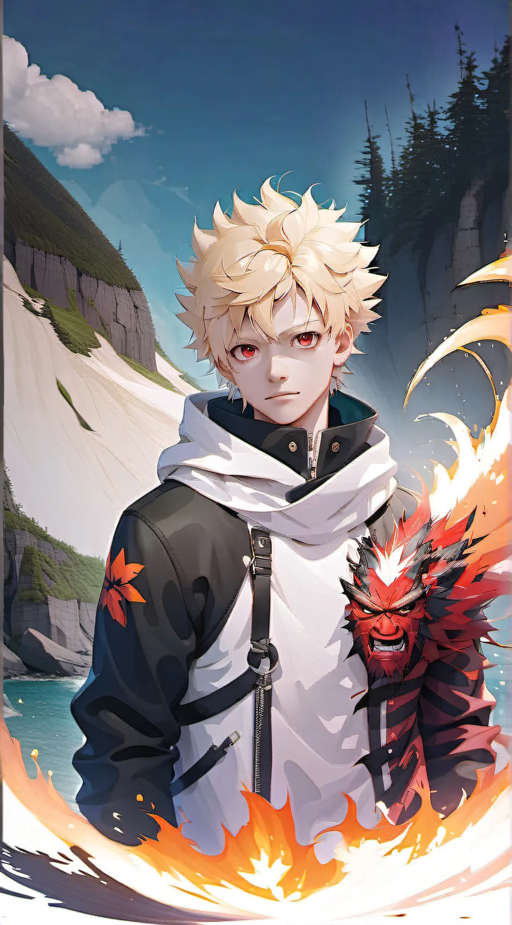 ai character: Mha dog background