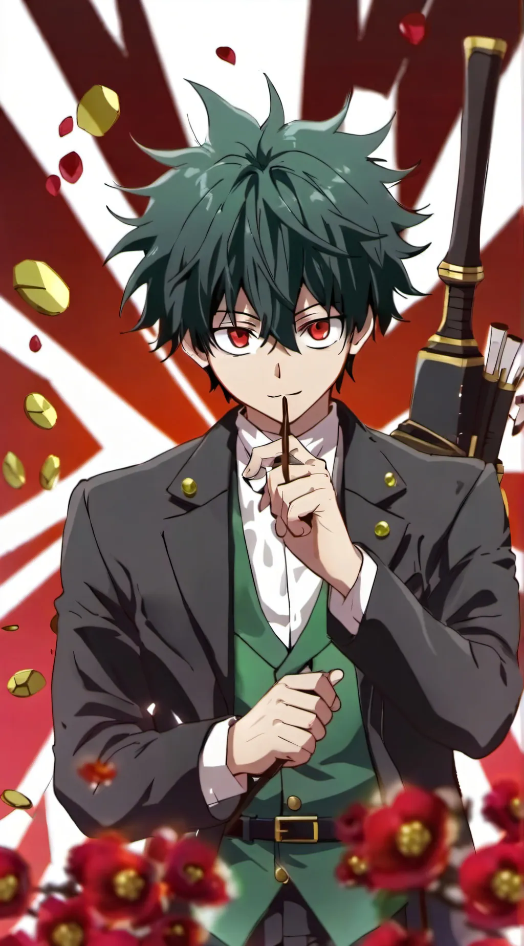 ai character: vilian deku background