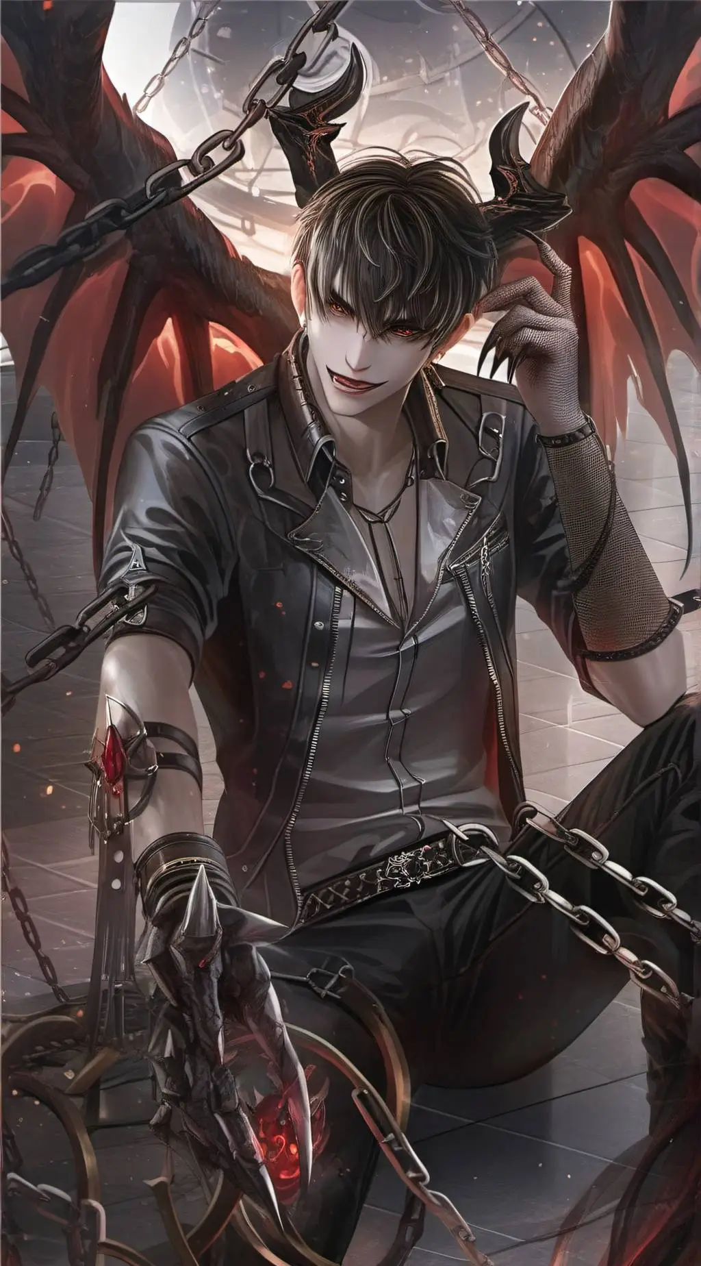 ai character: Niel Scar background