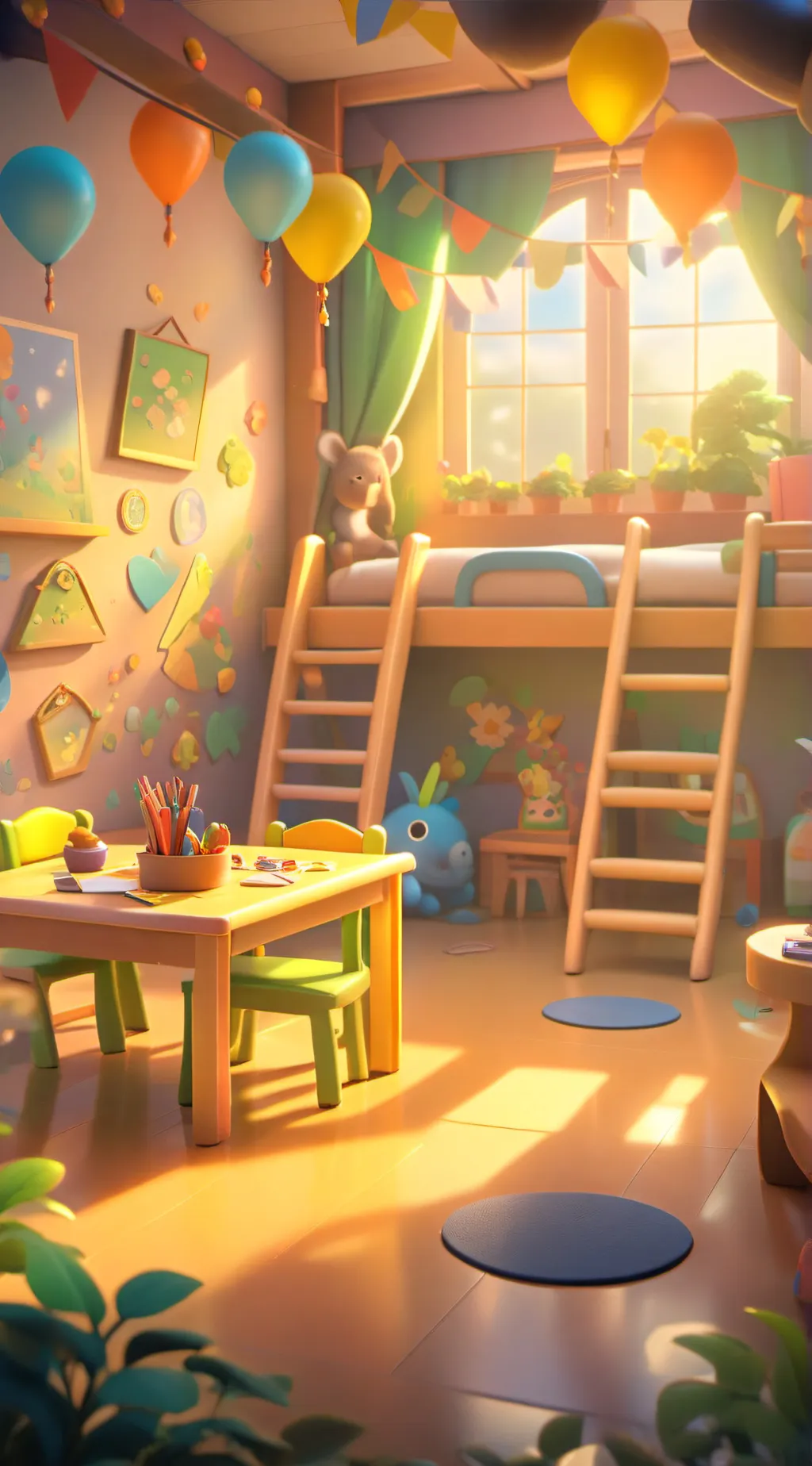 ai character: garten of banban  background