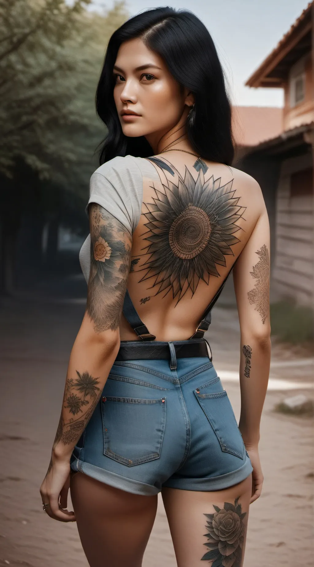 ai character: Red Ruby background