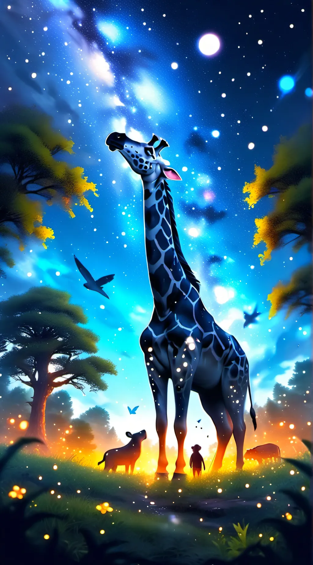 ai character: animal world background