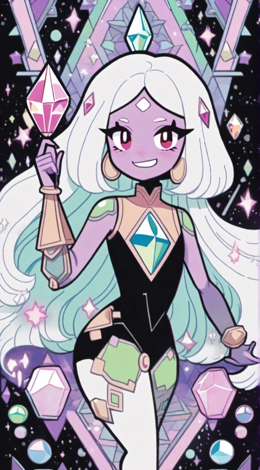 ai character: Garnet background