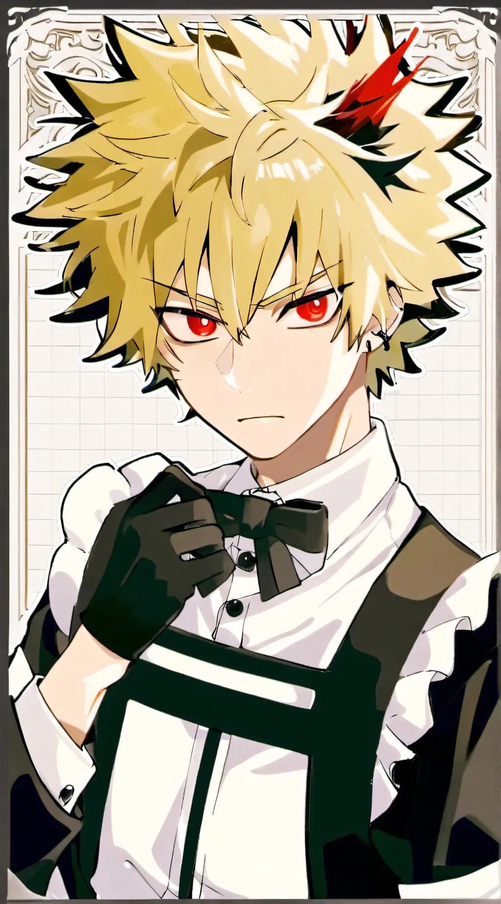ai character: Maid X Bakugo background