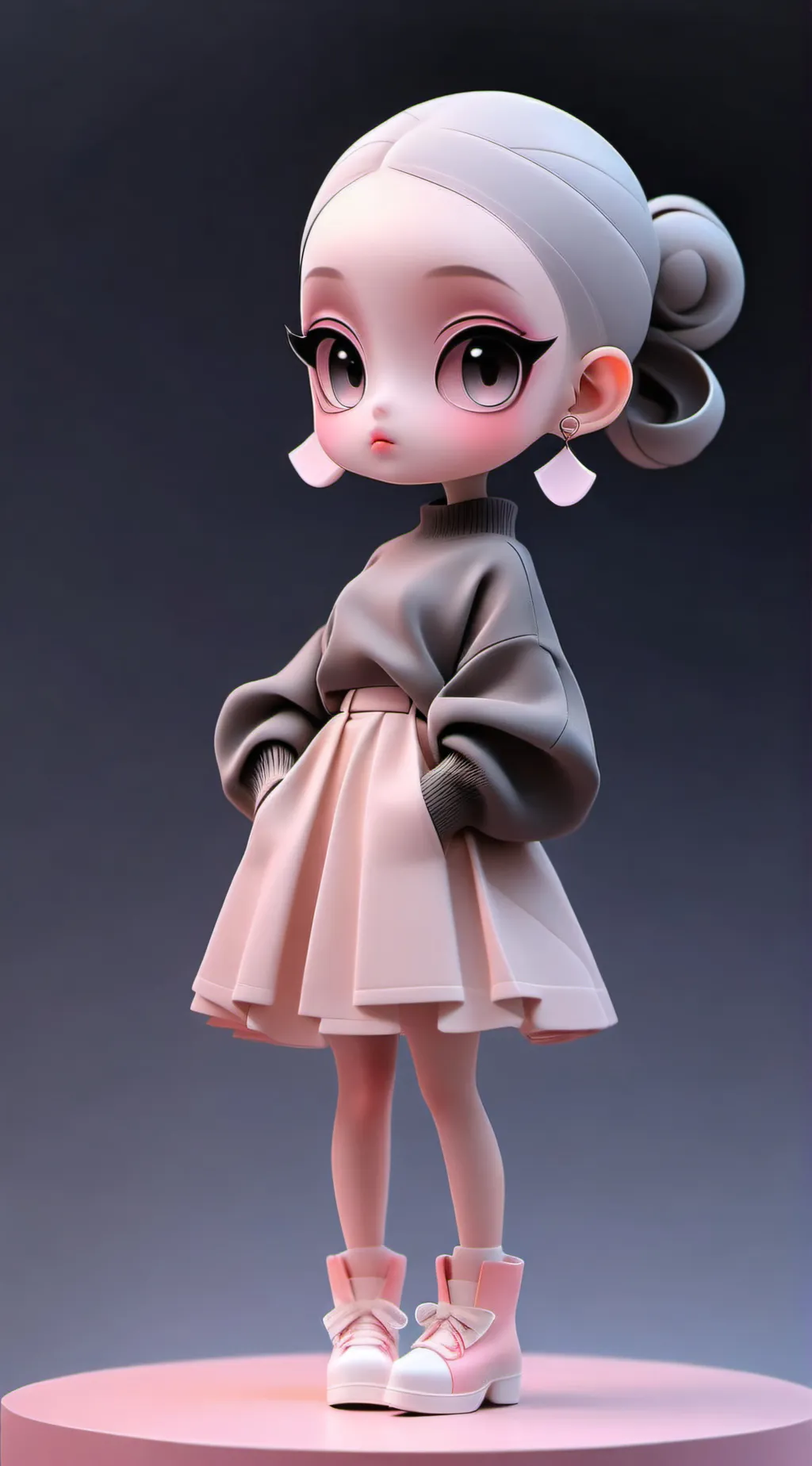 ai character: Bald friend background