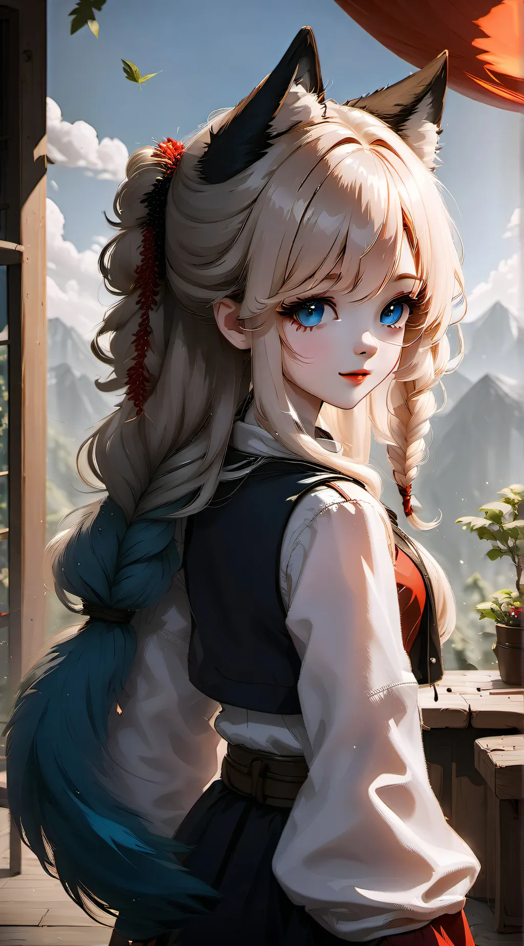 ai character: Vivian  background