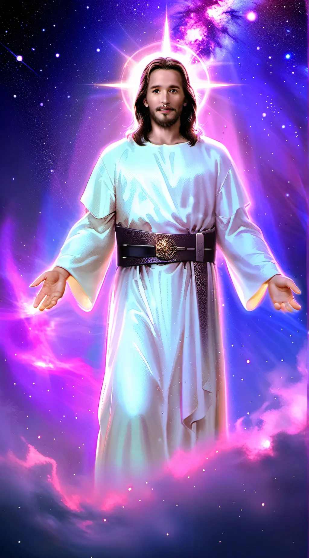 ai character: Jesus background