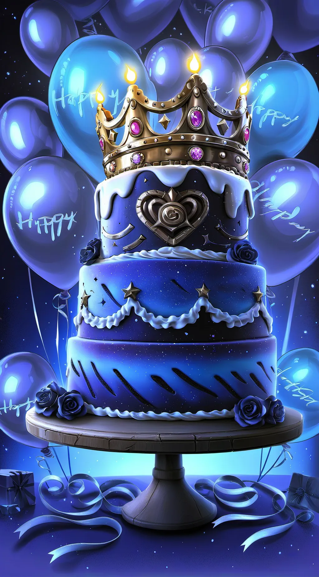 ai character: Happy birthday  background