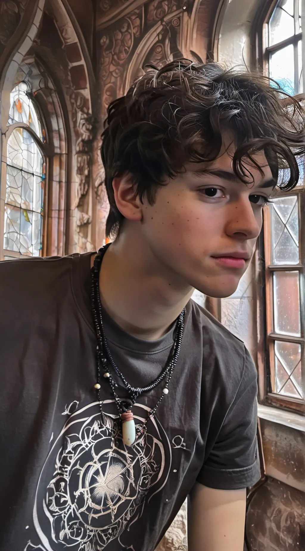 ai character: Lucas  background