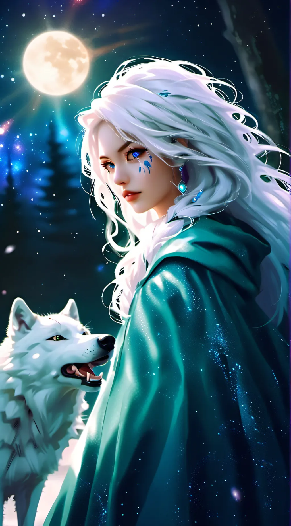 ai character: Luna background