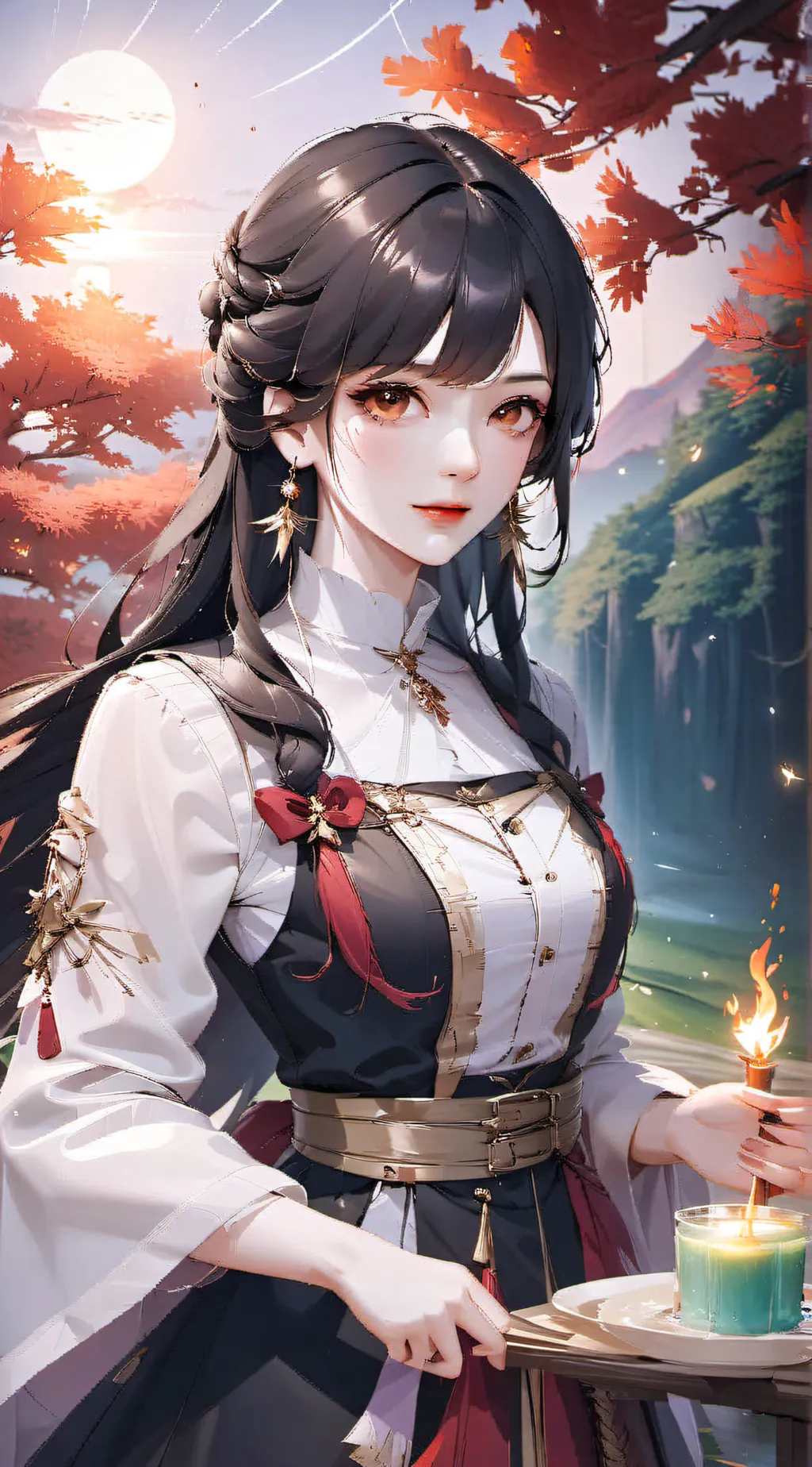 ai character: Lady background