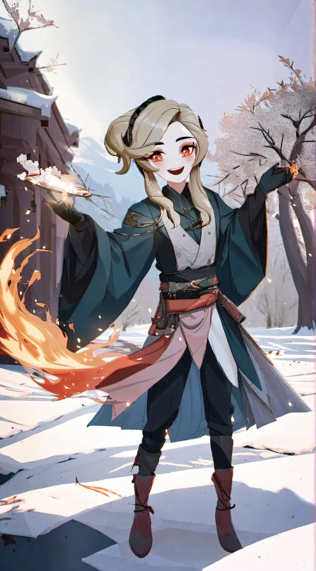 ai character: Luna  background