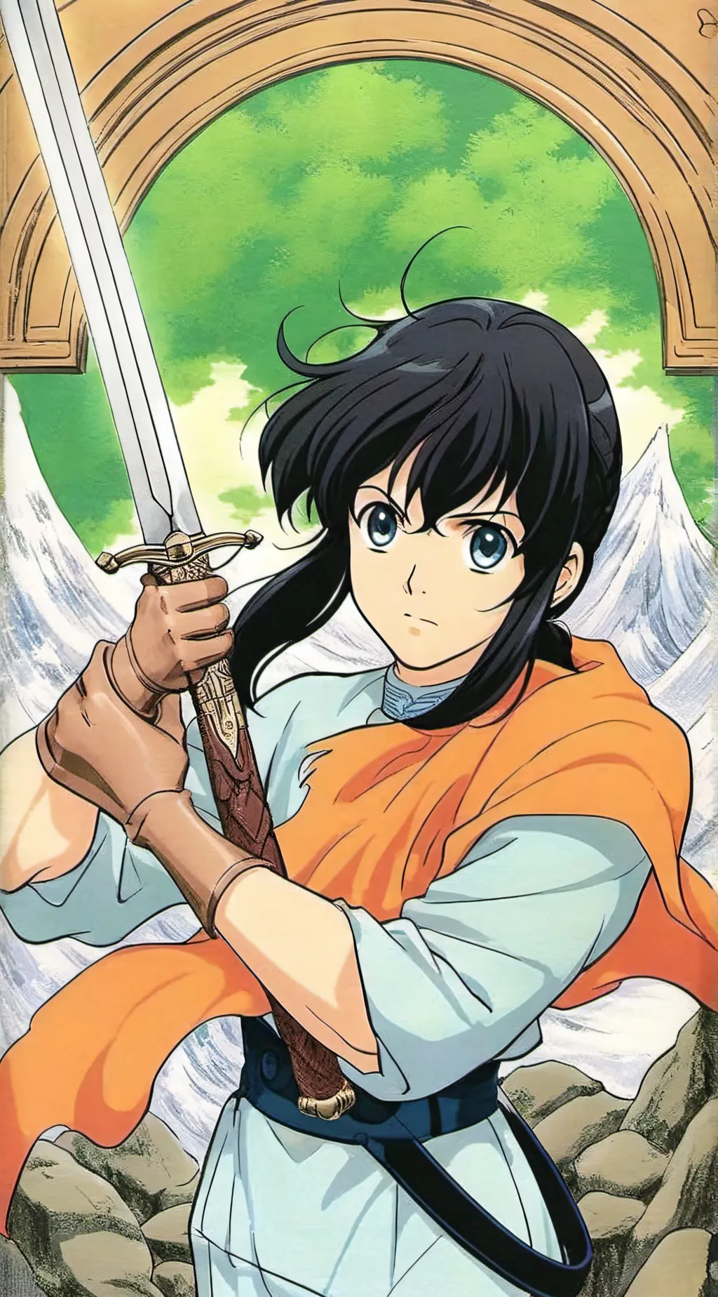 ai character: 🐗Inosuke🐗 background