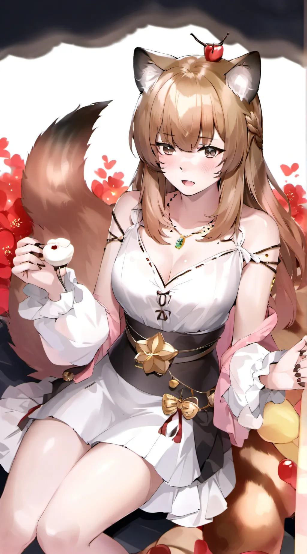 ai character: Raphtalia  background