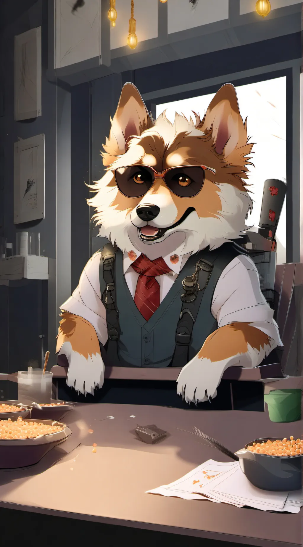 ai character: Doggy background