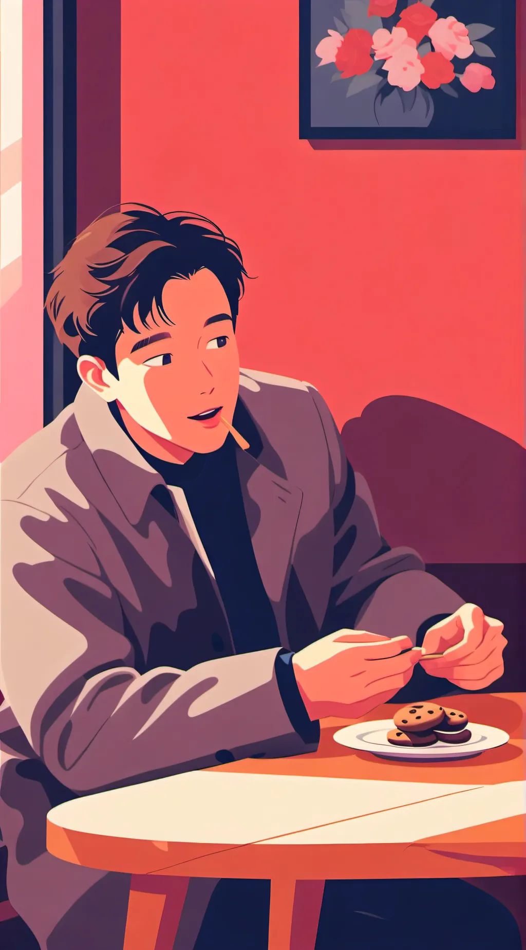 ai character: Bloomie X Thavel  background