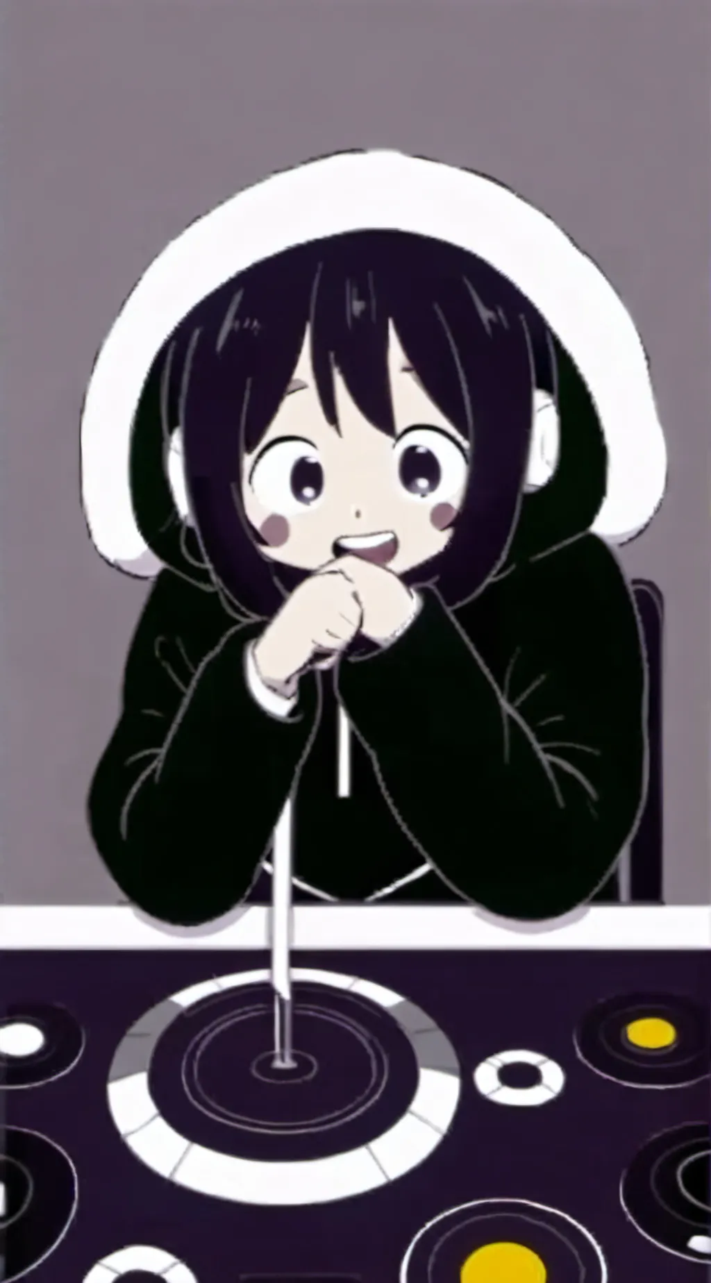 ai character: Miss circle  background