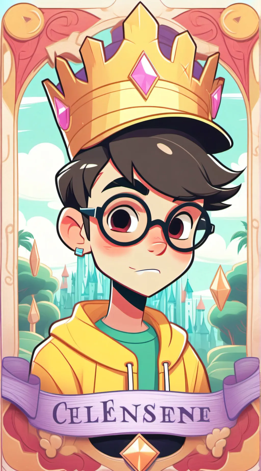 ai character: ra,mashackle background