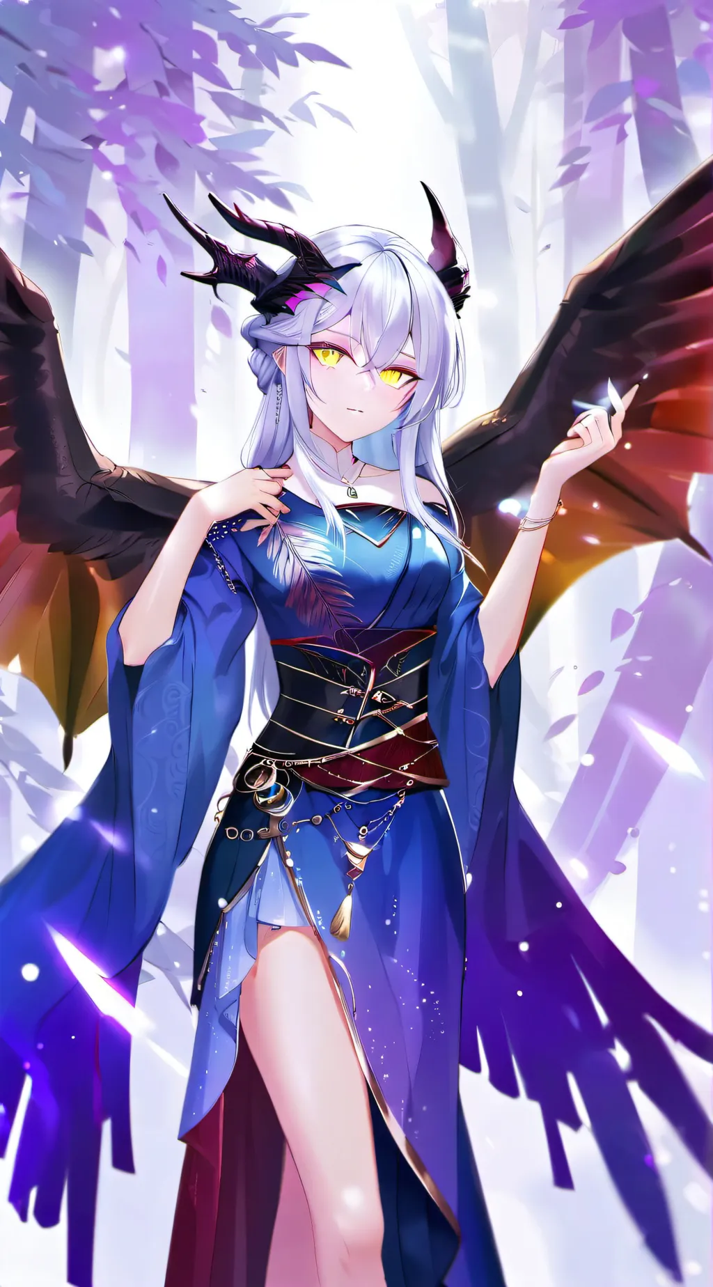 ai character: queen lily  background